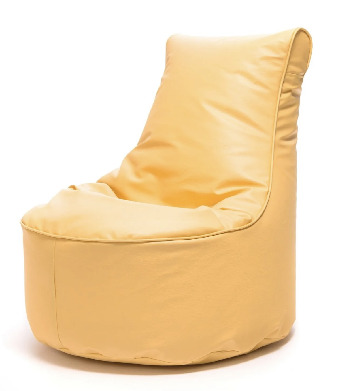 Žltý sedací vak Seat S z ekokože